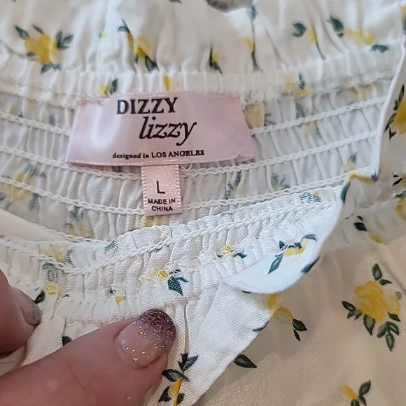 Dizzy Lizzy Floral Lined Shorts - Size L - Picture 2 of 8